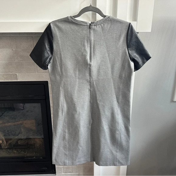 Club Monaco 'Cecilia' Dress with leather sleeves| size 2 - Picture 2 of 4